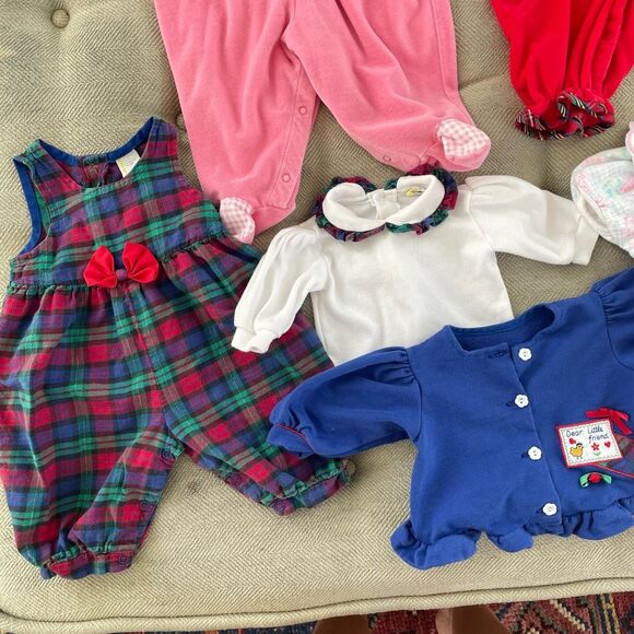 Vintage 80s 6pc Lot Baby Dior Osh Kosh B’Gosh Togs 3-6 Month Girl - Picture 3 of 10